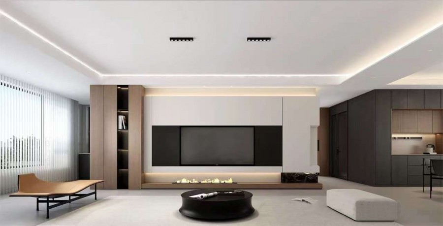 現代簡約三居室裝修效果圖