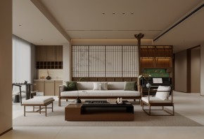 宋氏美學(xué)三居室客廳裝修效果圖