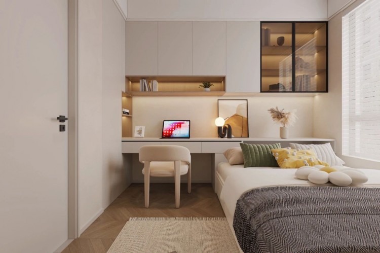 現(xiàn)代簡(jiǎn)約兩居室兒童房裝修效果圖