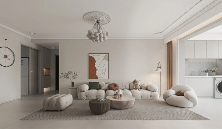 現(xiàn)代簡約三居室裝修效果圖