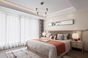 北歐原木風(fēng)三居室臥室裝修效果圖