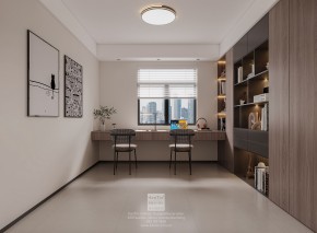 絡(luò)香路三號(hào)意式極簡(jiǎn)三居室書房裝修效果圖