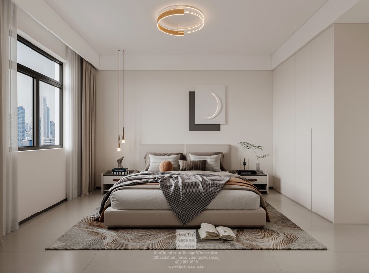 絡(luò)香路三號(hào)意式極簡(jiǎn)三居室臥室裝修效果圖