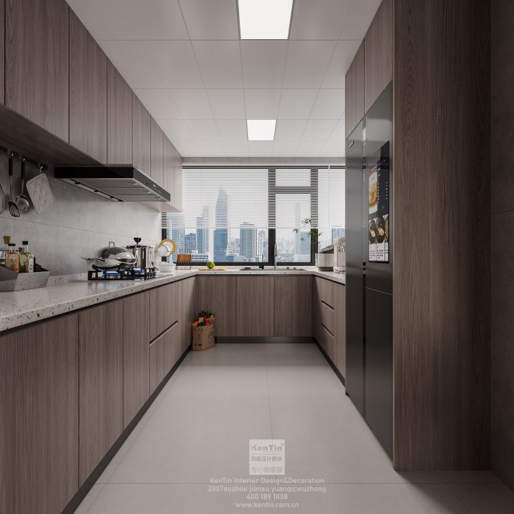 絡(luò)香路三號(hào)意式極簡(jiǎn)三居室廚房裝修效果圖