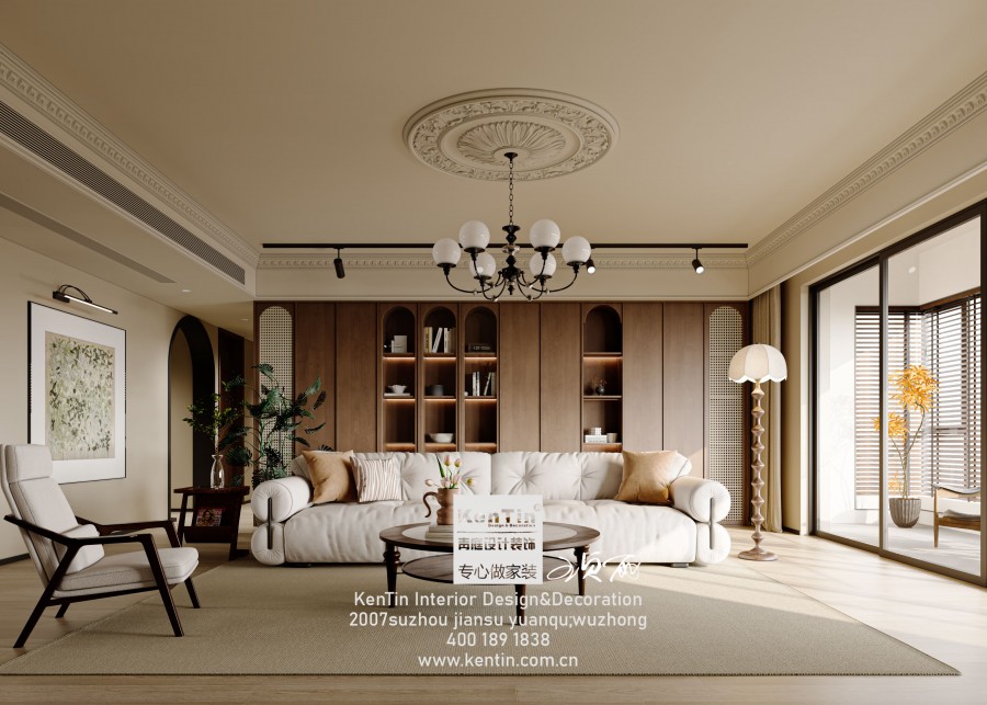 太澤之星復(fù)古風(fēng)大平層裝修效果圖