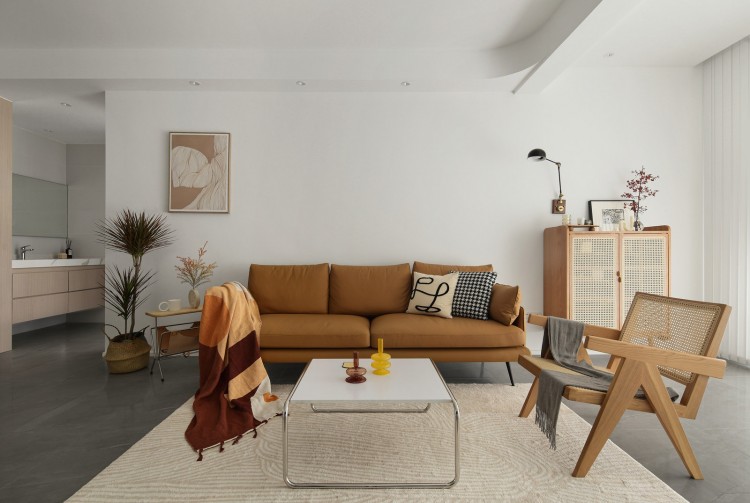 北歐原木風(fēng)三居室裝修效果圖