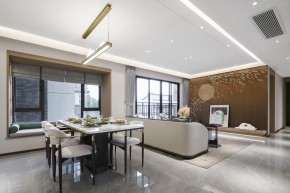 中式四居室裝修餐廳效果圖