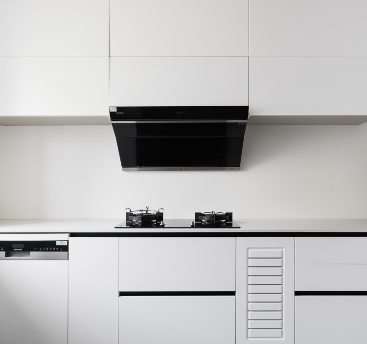 現(xiàn)代簡約三居室裝修廚房效果圖