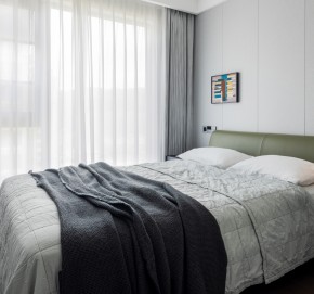 現(xiàn)代簡(jiǎn)約三居室裝修臥室效果圖