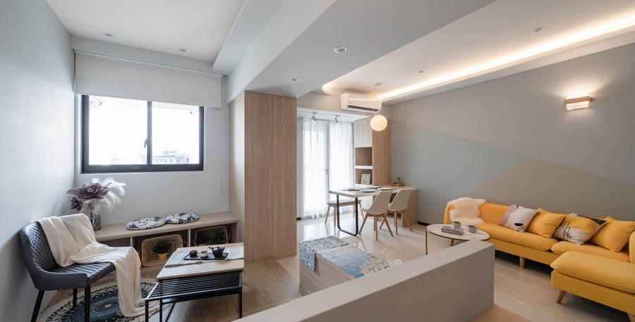 現(xiàn)代簡約小戶型客廳裝修效果圖