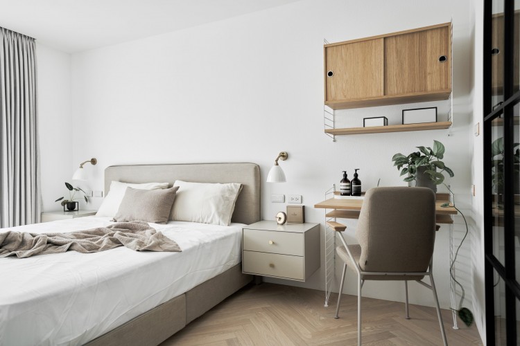 北歐風(fēng)兩居室臥室裝修效果圖