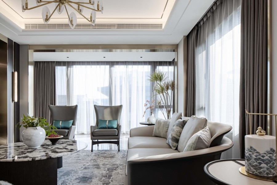 新中式別墅裝修效果圖