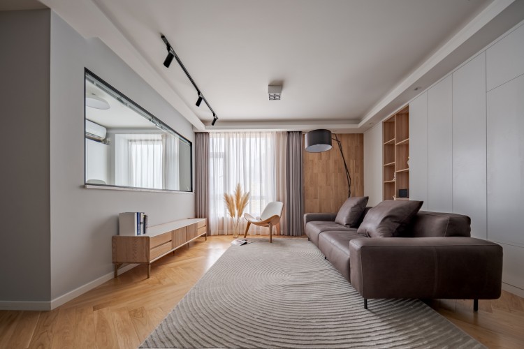 極簡日式三居室客廳裝修效果圖