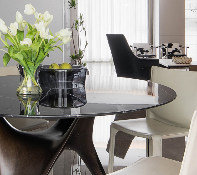 現(xiàn)代簡約復(fù)式裝餐廳修效果圖