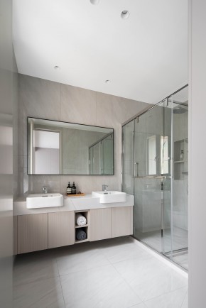 現(xiàn)代簡約復(fù)式衛(wèi)生間裝修效果圖