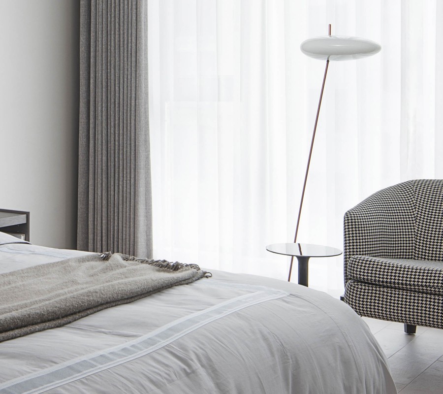 現(xiàn)代簡約復(fù)式臥室裝修效果圖