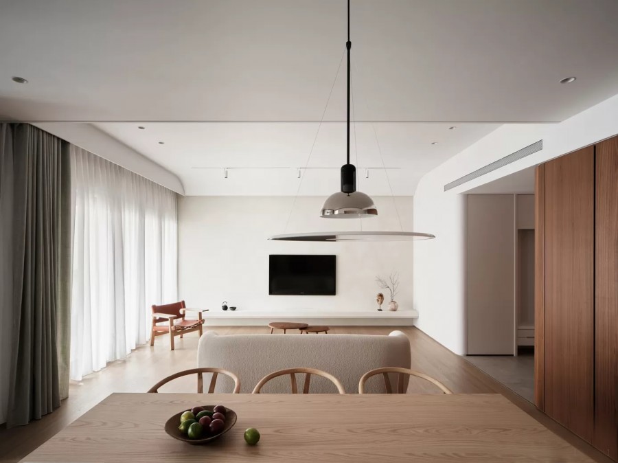 現(xiàn)代原木風(fēng)兩居室裝修效果圖