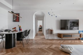 北歐風(fēng)兩居室客廳裝修效果圖