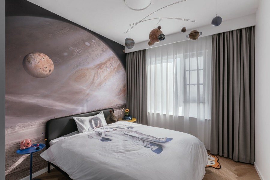 北歐風(fēng)兩居室臥室裝修效果圖