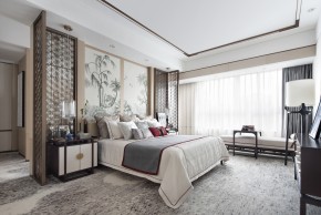 新中式三居室臥室裝修效果圖