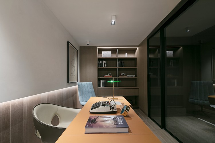 現(xiàn)代簡約風(fēng)書房裝修效果圖