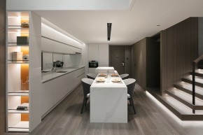 現(xiàn)代簡約風(fēng)餐邊柜裝修效果圖