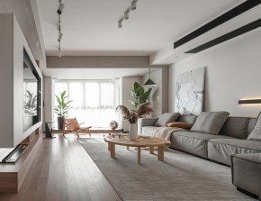 北歐風(fēng)復(fù)試客廳裝修效果圖