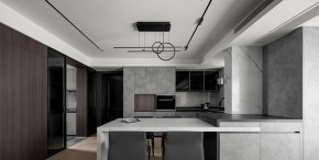 現(xiàn)代簡約三居室廚房裝修效果圖