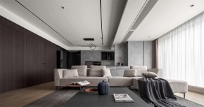 現(xiàn)代簡約三居室客廳裝修效果圖