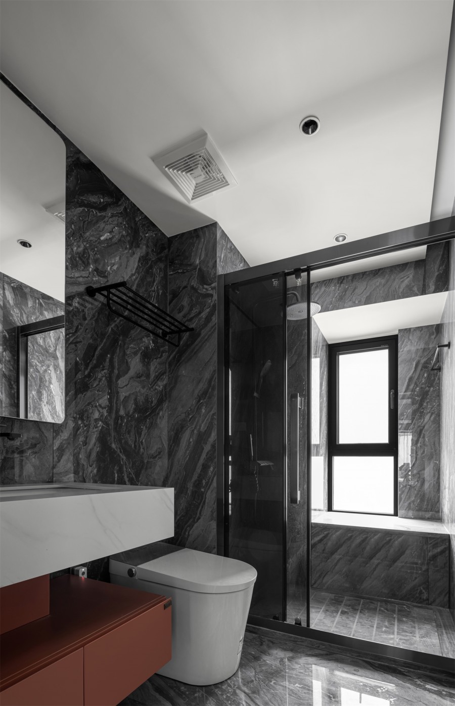 現(xiàn)代簡約三居室衛(wèi)生間裝修效果圖