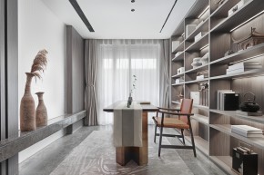 中式大平層書房裝修效果圖