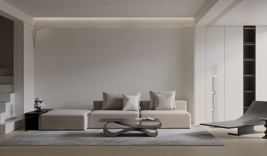 現(xiàn)代簡(jiǎn)約大平層裝修效果圖