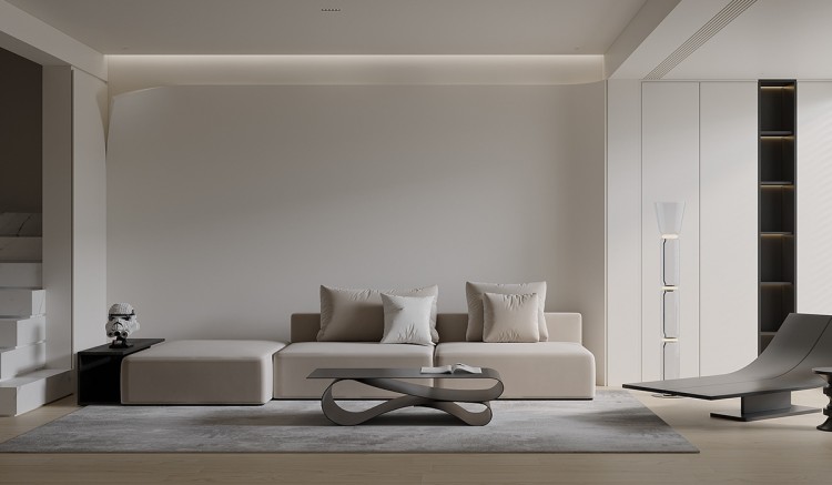 現(xiàn)代簡(jiǎn)約大平層裝修效果圖