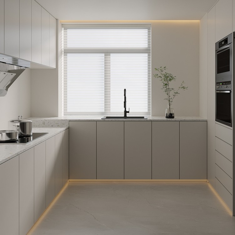 現(xiàn)代簡(jiǎn)約大平層廚房裝修效果圖