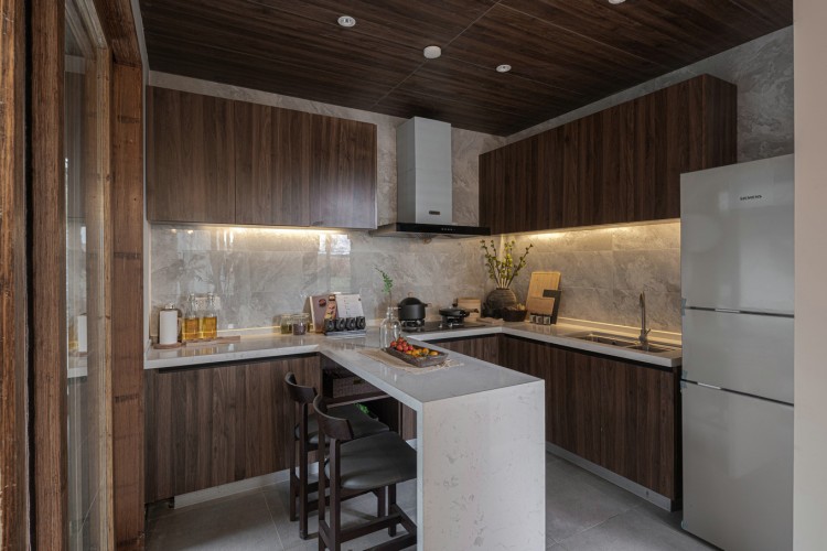 日式風(fēng)別墅廚房裝修效果圖