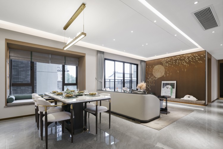 意式三居室餐廳裝修效果圖