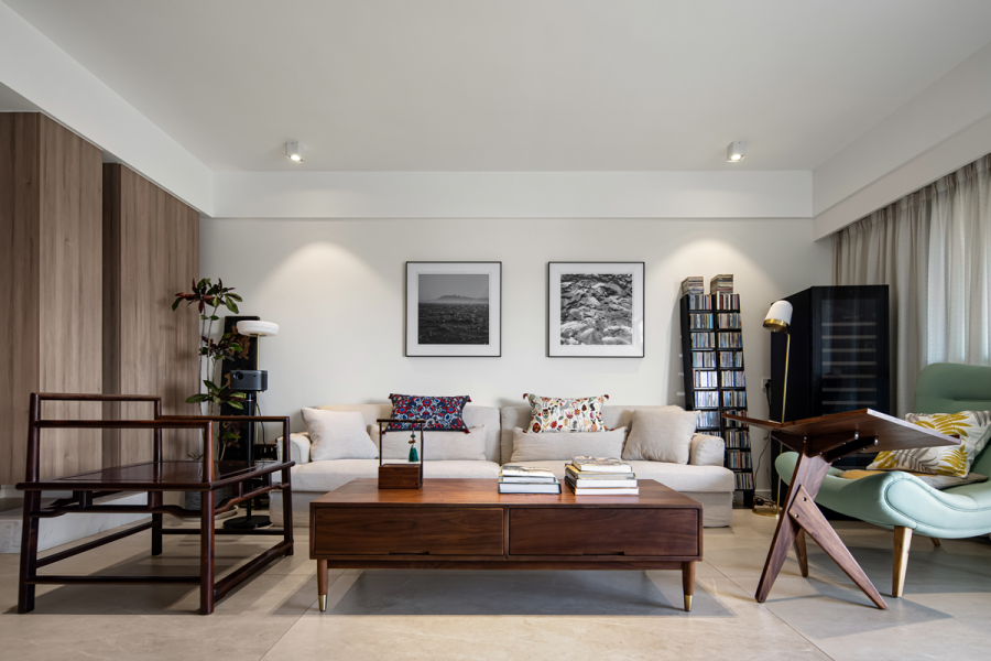 北歐風(fēng)三居室客廳裝修效果圖