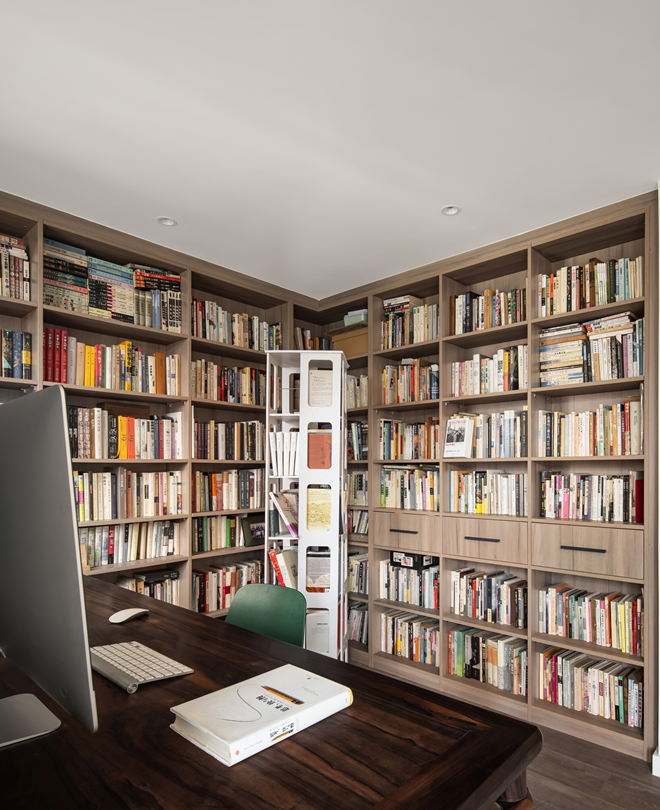 北歐風(fēng)三居室書(shū)房裝修效果圖