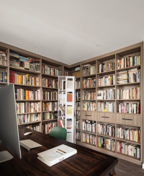 北歐風(fēng)三居室書(shū)房裝修效果圖