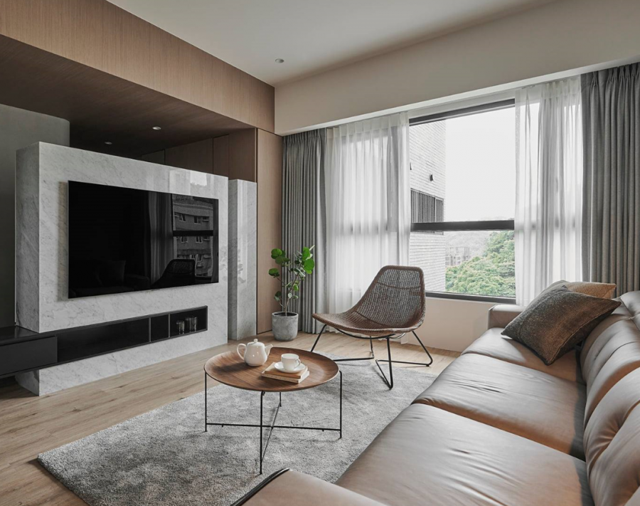 意式風三居室裝修效果圖