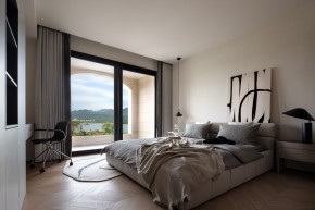 原木風(fēng)別墅臥室裝修效果圖