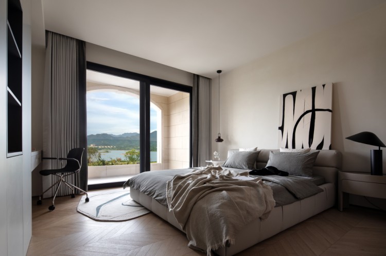 原木風(fēng)別墅臥室裝修效果圖