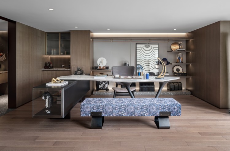 現(xiàn)代簡約三居室書房裝修效果圖