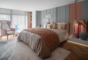 現(xiàn)代簡約三居室臥室裝修效果圖