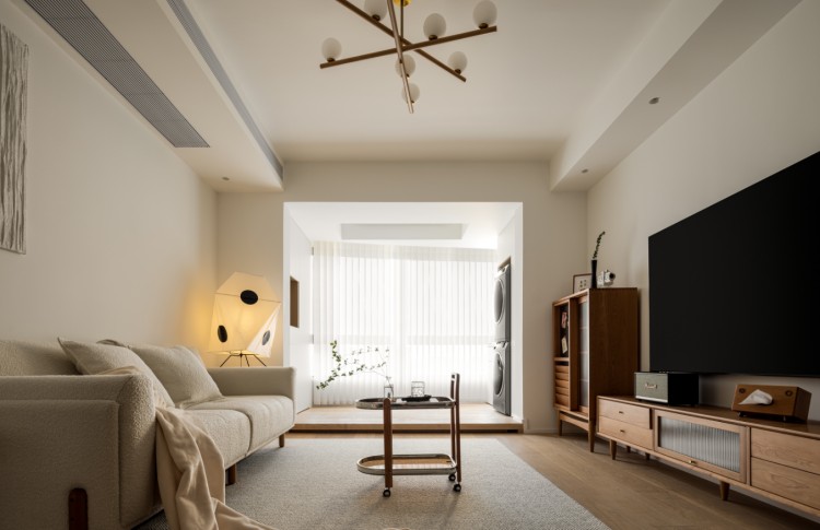 原木風(fēng)三居室裝修效果圖