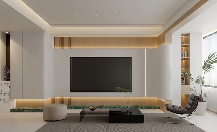 現(xiàn)代簡約三居室裝修效果圖