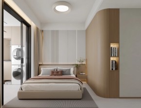 現(xiàn)代簡約三居室臥室裝修效果圖