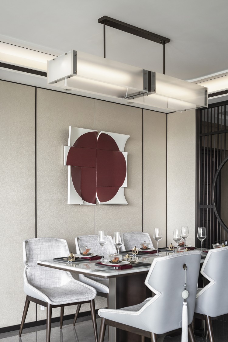 新中式三居室餐廳裝修效果圖