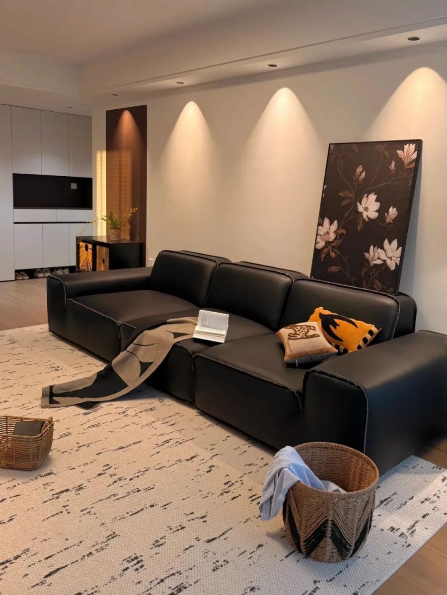 中古風(fēng)兩居室客廳裝修效果圖