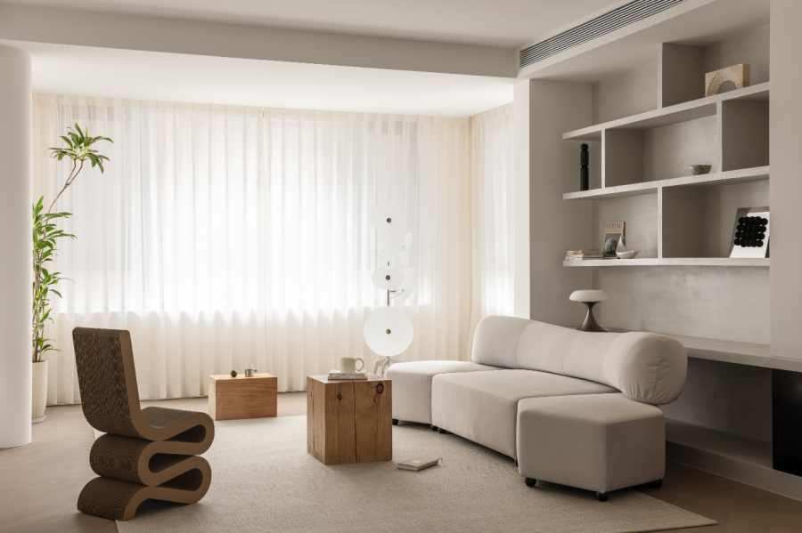 現(xiàn)代簡約三居室客廳裝修效果圖